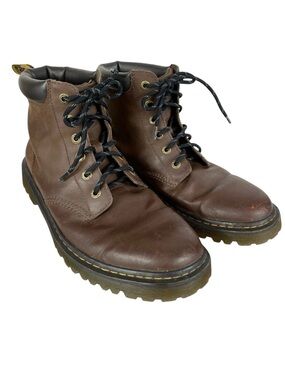 Dr. Martens Brown Leather Lace-Up Ankle Boots with Black Laces  12M